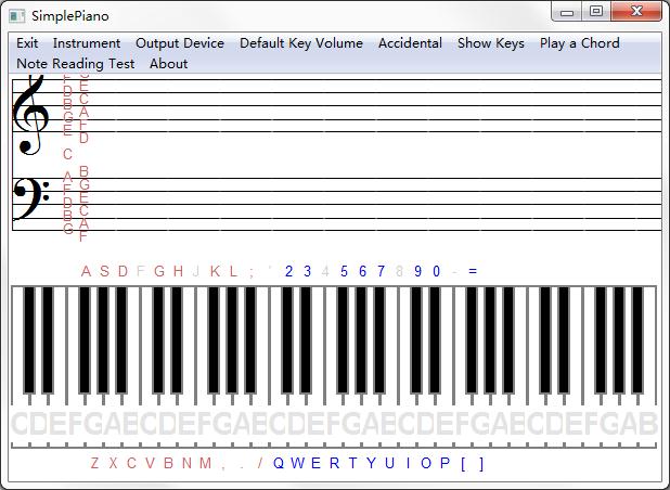 SimplePiano(电脑乐器模拟器)