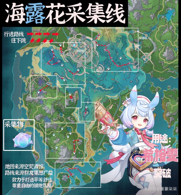 《原神》海露花高效采集路线分享