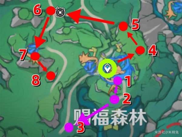 《原神》4.8希穆兰卡欢声飞羽收集路线分享